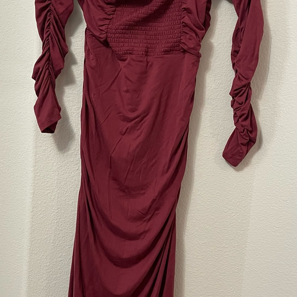 ANTHROPOLOGIE Ruched Square-Neck Dress - Picture 5 of 5